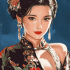 Oriental Lady Women Diamond Painting