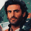 Oscar Isaac in Colorful Diamond Painting