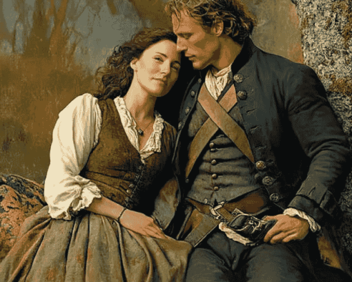 Outlander Claire & Jamie Fraser Diamond Painting