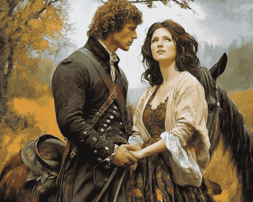 Outlander Jamie & Claire Series Diamond Painting