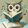 Owl Music Lovers Diamond Painting