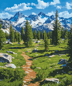 Pacific Crest Trail Landscape Diamond Painting