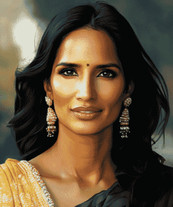 Padma Lakshmi Famous Woman Diamond Painting