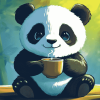 Panda Bear Cartoon Diamond Painting