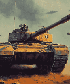 Panther Tanks Military Diamond Painting