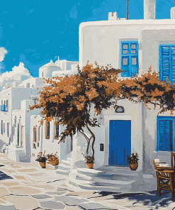 Paros Greece Island Diamond Painting