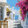 Paros Island Alleys Diamond Painting