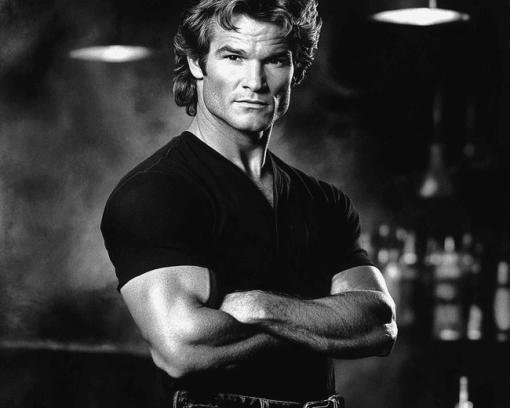 Patrick Swayze Black and White Diamond Painting