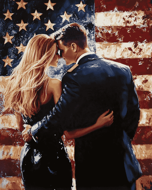 Patriotic Romance Diamond Painting