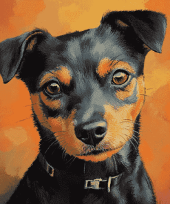 Patterdale Terrier Puppy Diamond Painting