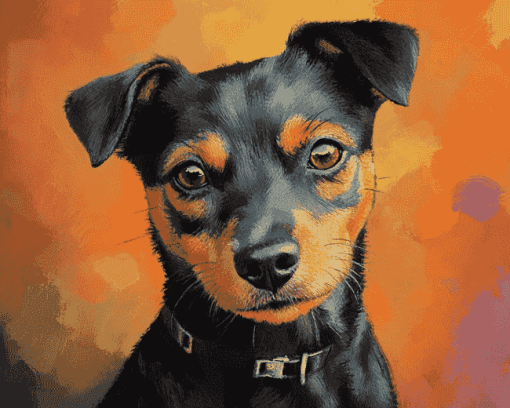 Patterdale Terrier Puppy Diamond Painting