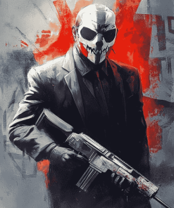 Payday 2 Game Characters Diamond Painting