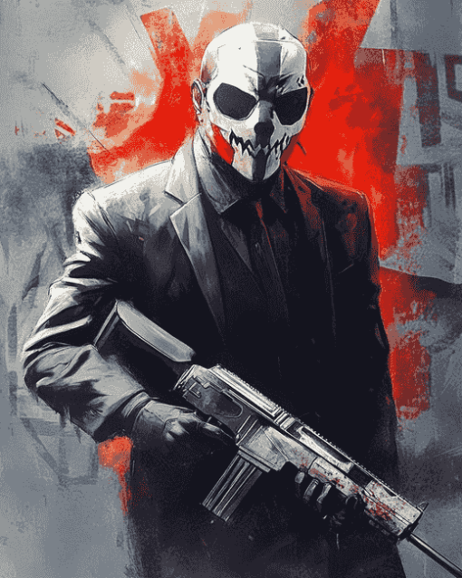 Payday 2 Game Characters Diamond Painting