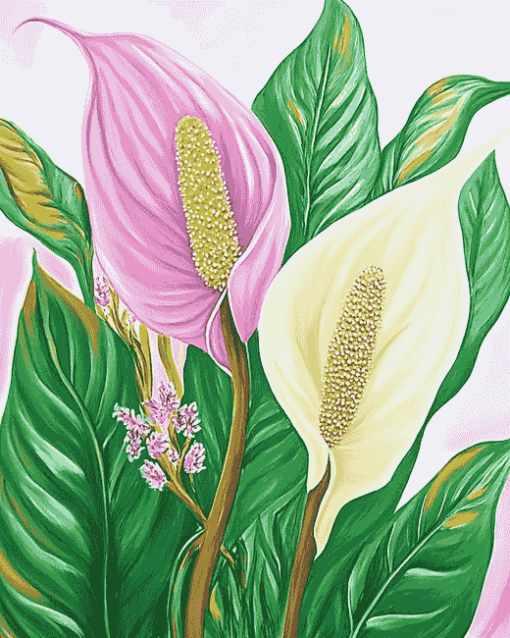 Peace Lily Blossom Diamond Painting