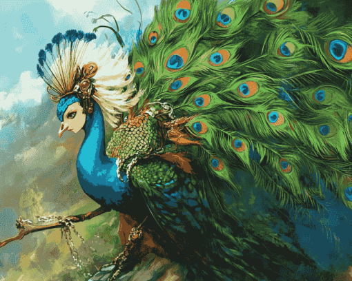 Peacock Fantasy Diamond Painting