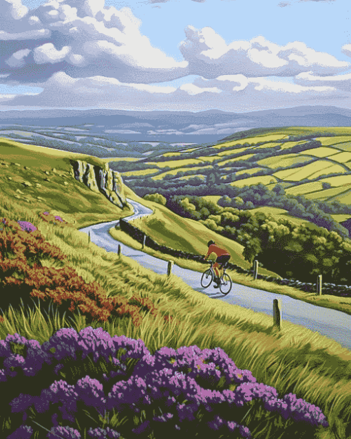 Peak District Cycling Adventure Diamond Painting