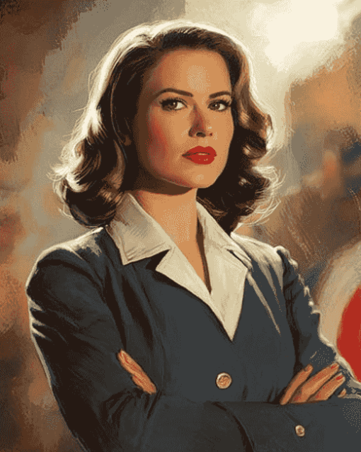 Peggy Carter Captain America Film Diamond Painting