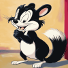 Pepe Le Pew Cartoon Diamond Painting