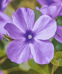 Periwinkle Purple Blossoms Diamond Painting