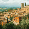 Perugia Buildings Diamond Painting