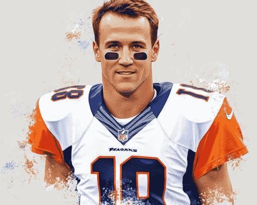 Peyton Manning Football Icon Diamond Painting