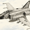 Phantom Jet Aircraft Diamond Painting