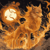 Phoenix Wolf Fantasy Diamond Painting