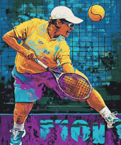 Pickleball Sports Theme Diamond Painting