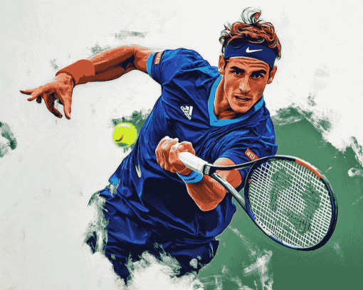 Pierre Hugues Herbert Tennis Diamond Painting