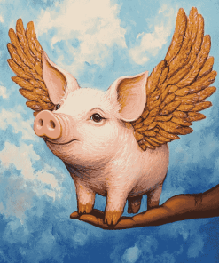 Piggies with Wings Diamond Painting