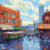 Pike Place Market Stores Diamond Painting