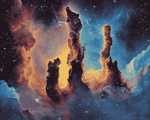 Pillars Of Creation Galaxy Diamond Painting