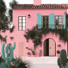 Pink Animated House Diamond Painting