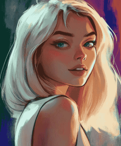 Pink Gwen Stacy Diamond Painting