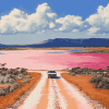 Pink Lakes of Australia Diamond Painting