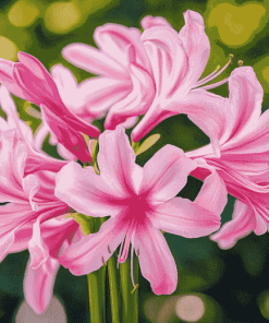 Pink Nerine Blossoms Diamond Painting