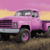 Pink Truck Engines Diamond Painting