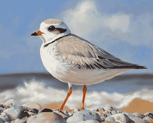 Piping Plover Birds Diamond Painting