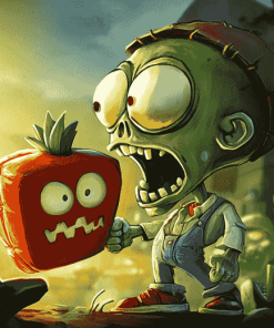 Plants Vs Zombies Fantasy Diamond Painting