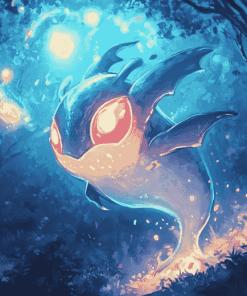 Pokemon Lanturn Art Diamond Painting