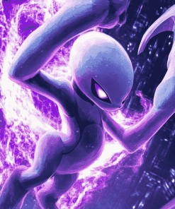 Pokemon Mewtwo Art Diamond Painting