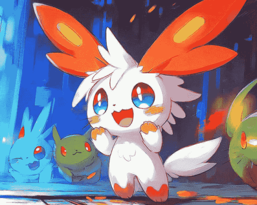 Pokemon Scorbunny Diamond Painting