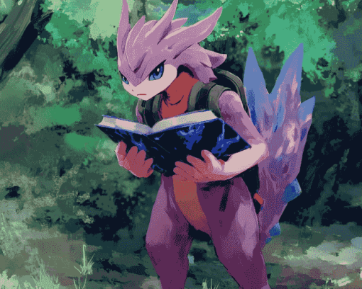 Pokemon Violet Anime Diamond Painting