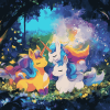 Pokemon and Unicorn Fantasy Diamond Painting