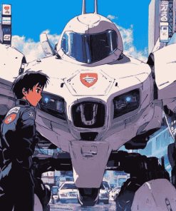 Police Patlabor Robot Anime Diamond Painting