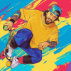 Pop Art Skater Sport Diamond Painting