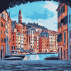 Porto Venere Cityscape Italy Diamond Painting