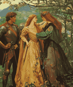 Pre Raphaelite Villages Diamond Painting