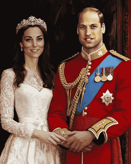 Prince William and Kate Diamond Painting