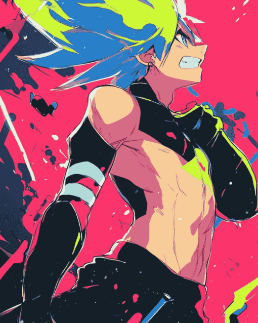 Promare Anime Galo Thymos Diamond Painting